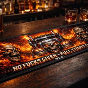 FULL THROTTLE BAR MAT RUNNER