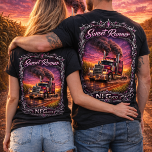 SUNSET RUNNER PURPLE TSHIRT